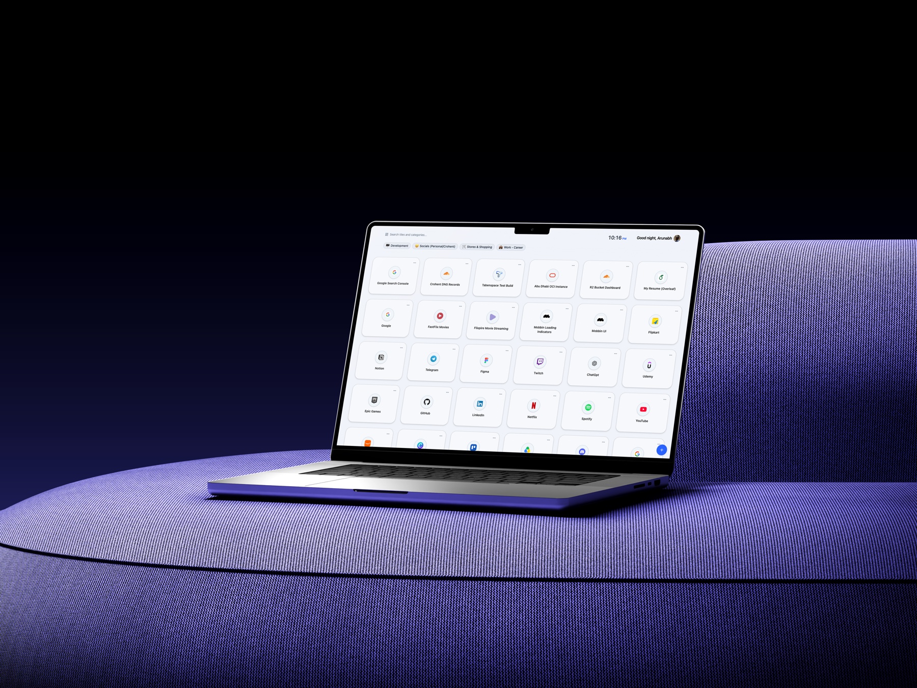 Tabenspace workspace interface